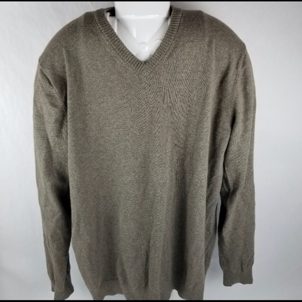 Eddie Bauer Tall XL merino wool cotton blend vneck